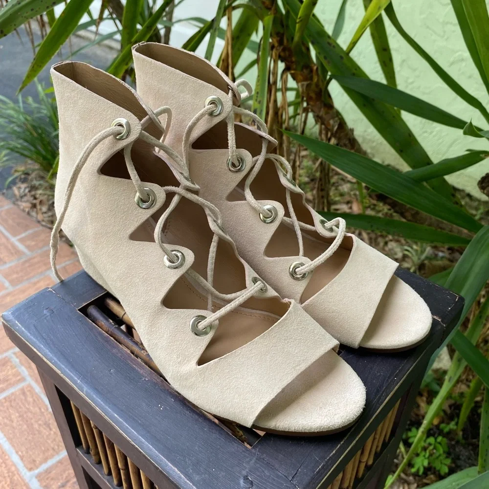 Nude wedge sandals J. Crew